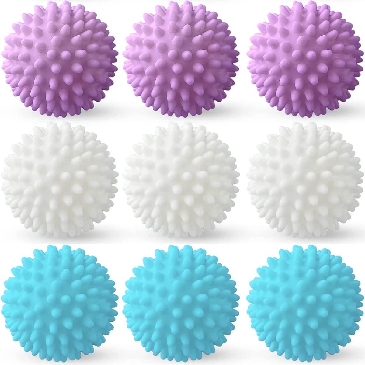 Kraftverdia® - Wasbollen voor wasmachine-Drogerballen-Drogerballen voor wasdroger-voor het reinigen van kleding thuis, herbruikbaar-9 stuks — afbeelding 1