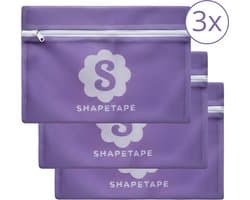 Waszak Set 3 Stuks - 20x30 cm - Shapetape - Waszakjes met Rits - Waszak Lingerie - Waszak BH - Waszak Ondergoed - Laundry Bag - Wasnet - Fijnmazig - Paars - Kleding Bescherming - Fijnmazig - Lila — afbeelding 1