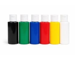 Südor Textielverf Set - 6 levendige kleuren, 60 ml per flesje - Machinewasbaar