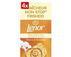 (4x) Lenor Geurbooster Amber & Orchidee - Geurparels 155g/12sc