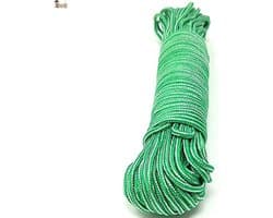 Stevige Waslijn 15 Meter voor Binnen en Buiten - Sterk Gevlochten Polypropyleen