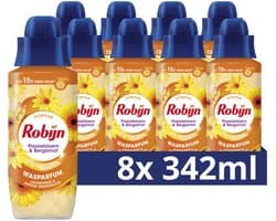 Robijn Intense Wasparfum - Passiebloem & Bergamot - 8 flessen x 342 ml