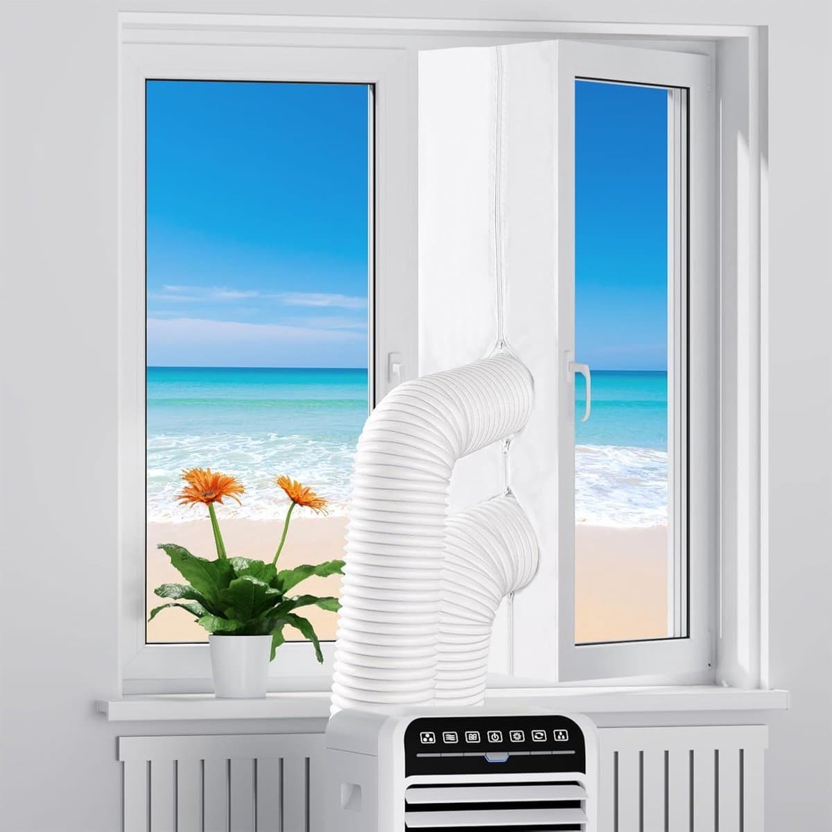 Vensterafdichting voor mobiele airconditioners - 400 cm - veelzijdig gebruik — afbeelding 1