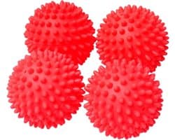 Niceey Wasdrogerballen - Wasbollen voor wasmachine - Droogballen - 4 Stuks - Roze