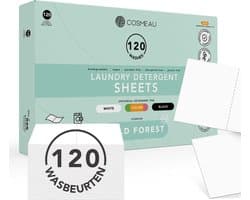 Cosmeau G5 Wasmiddel Wasstrips 120 Wasbeurten - Wilde Bossen Wild Forest - Wasvellen - Wasmiddeldoekjes - Detergent Sheets - Wasdoekjes