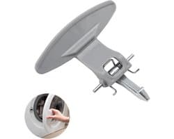 Deurklink Wasmachine - Handgreep Deur - Wasmachine Reparatie - Complete Set - 5 x 3 x 2 cm - Grijs