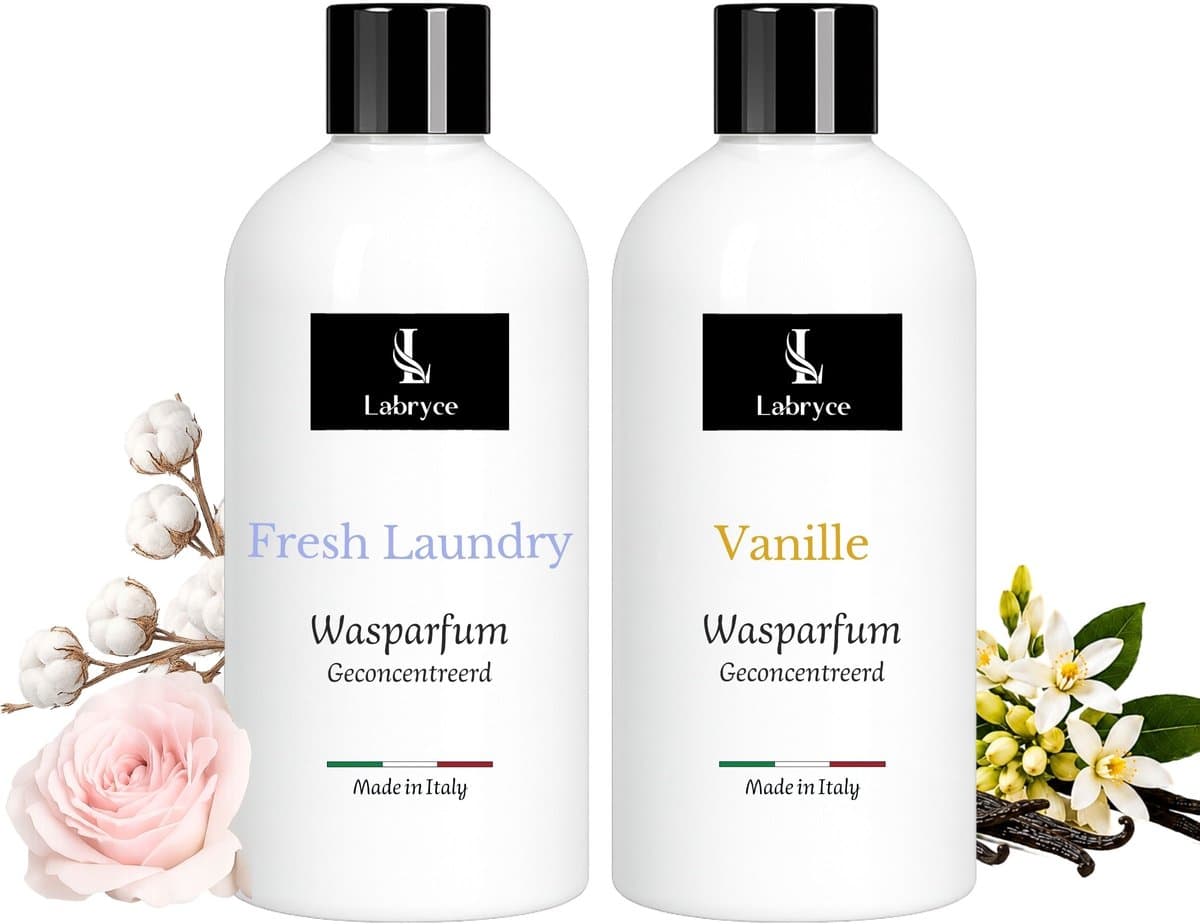 Labryce Wasparfum - Fresh Laundry & Vanille - 2 x 250 ml - Duo Pakket — afbeelding 1