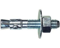 Wiganker - Doorsteekanker Zink - Beton Bevestigen - Zink Materiaal - 1/4 X 1-3/4 Inch - Zilverkleurig