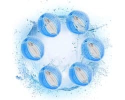 YUHOME 6 STKS Haar Catcher Ballen Anti-Winding Wasserij Lint Remover Wasballen Herbruikbare Pluisverwijderaar Ballen Voor Wasmachine