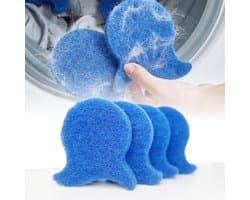 Huisdierhaarverwijderaar voor de was – Herbruikbare tool voor het verwijderen van honden- en kattenhaar – Verwijdert effectief haar, pluisjes en huidschilfers van beddengoed en kleding – Geschikt voor wasmachines en drogers (4 stuks) — afbeelding 1