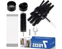 Droger ventilatie reiniger - Pluisverwijderaar - Veiligheid verbeteren - Verlengt tot 40 voet - 7 stuks kit - Upgrade