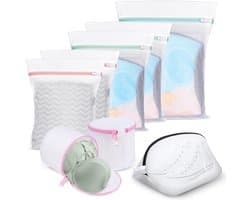 Set van 5 Waszakken voor Wassen, Inclusief Beha- en Schoenenwaszak, Herbruikbare Wasmachine Tassen voor Blouses en Ondergoed