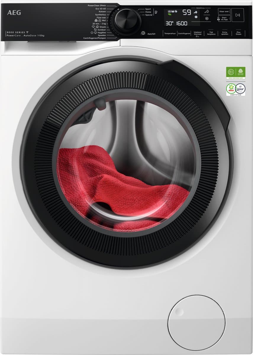 AEG LR8606AD4 8000 PowerCare AutoDose - Wasmachine - 40% zuiniger dan vereist voor A - 1600 toeren - 10 kg — afbeelding 1