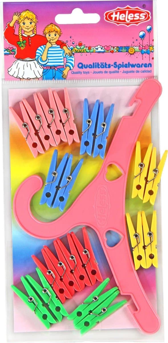 Heless Kledinghanger & Wasknijperset, 20st. — afbeelding 1