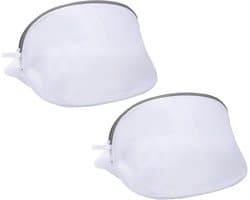 Waszak voor Schoenen - 2 Stuks, Beschermende Waszak voor Schoenen en Sokken met Rits, Ideaal voor de Wasmachine