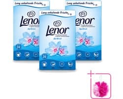 3 x Lenor - Droogtrommeldoekjes - Aprilfris - Textielverfrisser - 34 Doekjes - Bulkverpakking - Droogtrommeldoekjes - Douchemop - Frisheid