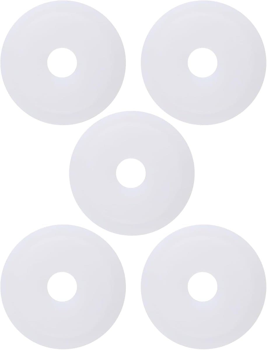 5 STKS Witte Siliconen Seal Wasmachine Toilet Flush Valve Base Clear Wasmachines OE AH0007100R Compatibel met Roca Dual Flush Valves 68x16mm — afbeelding 1