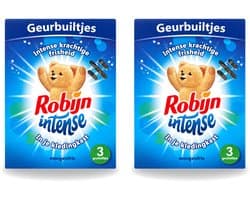 2 x Robijn - Intense - Geurbuiltjes - Langdurige Geur - Intense Frisheid - 3 Geurbuiltjes - Voordeelverpakking - 2 stuks