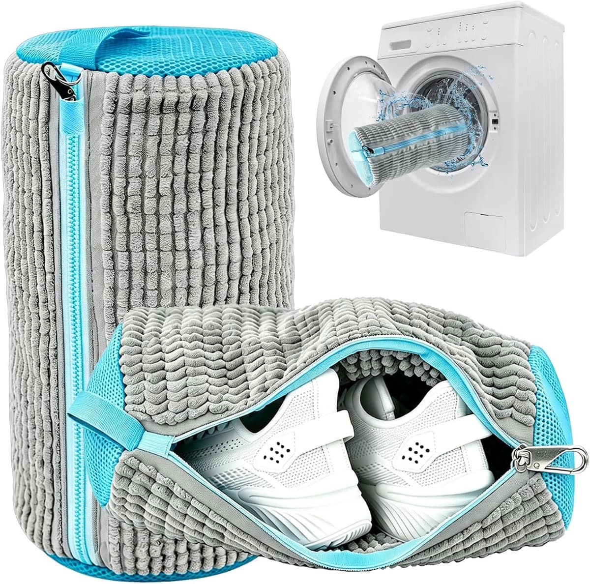 Schoenenwaszak voor wasmachine, 2 stuks, waszak voor gymschoenen en tennisschoenen — afbeelding 1
