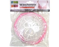 Wasnet Beha en ondergoed - roze - met rits