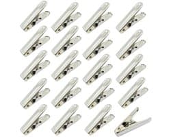 20 Stuks - Wasknijpers - badhanddoek klemmen - 62*12mm - Handdoek clips - zilver - RVS - Geschikt Voor dagelijks wasgoed, strandhanddoek, badhanddoek, beddengoed en dikke kleding — afbeelding 1