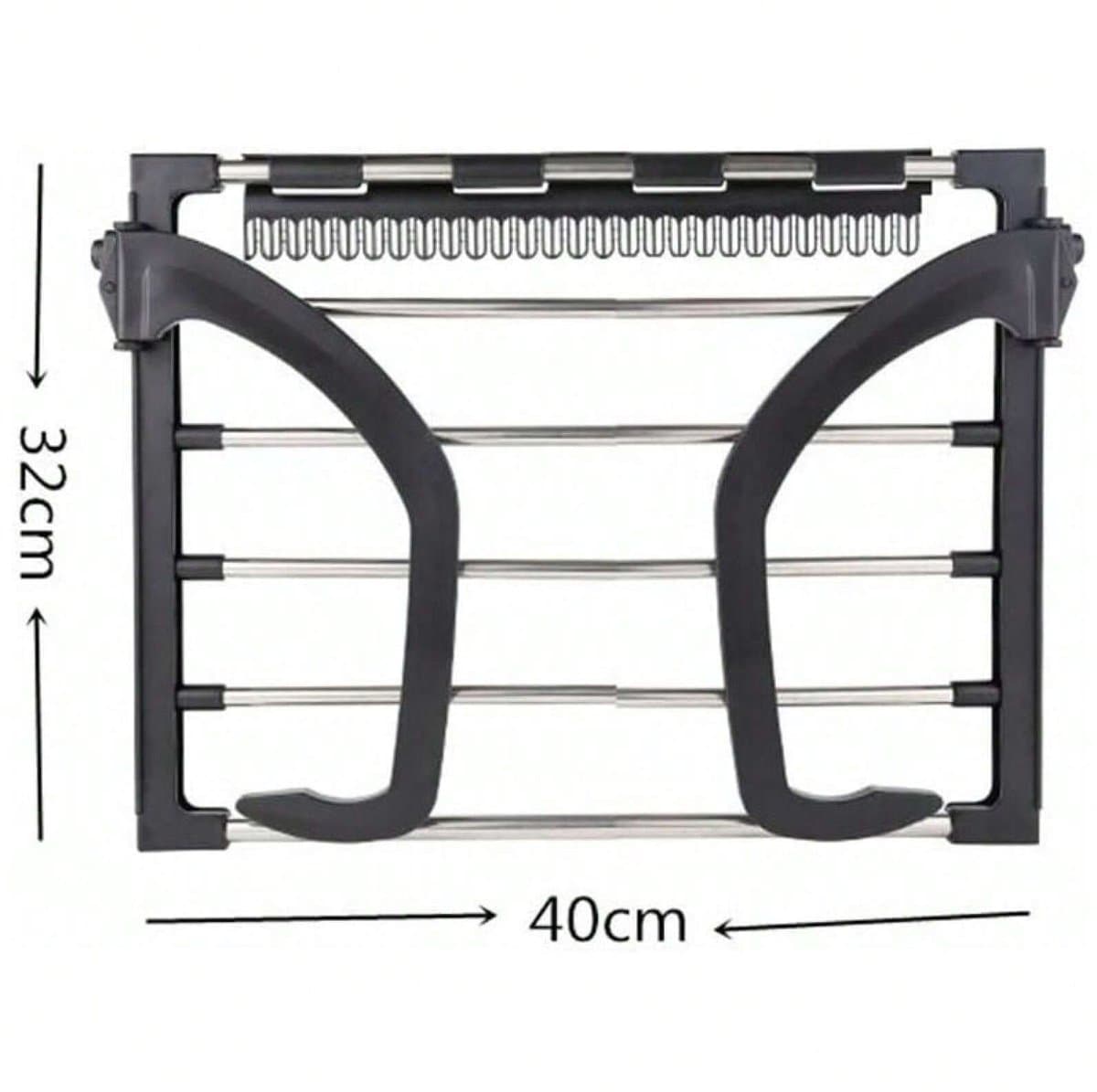 Droogrek Hangend - Vouwen Droogrekken - Wanddroogrek - 40 x 32 cm - Hangdroogrek - Deur - Balkon - Schoenen Droogrekken — afbeelding 1