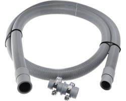 1,5m Dparts afvoerslang verlengset - 19 x 21 mm - wasmachine en vaatwasser afvoer slang verlengen - afvoer waterslang verlengslang - wasmachineslang