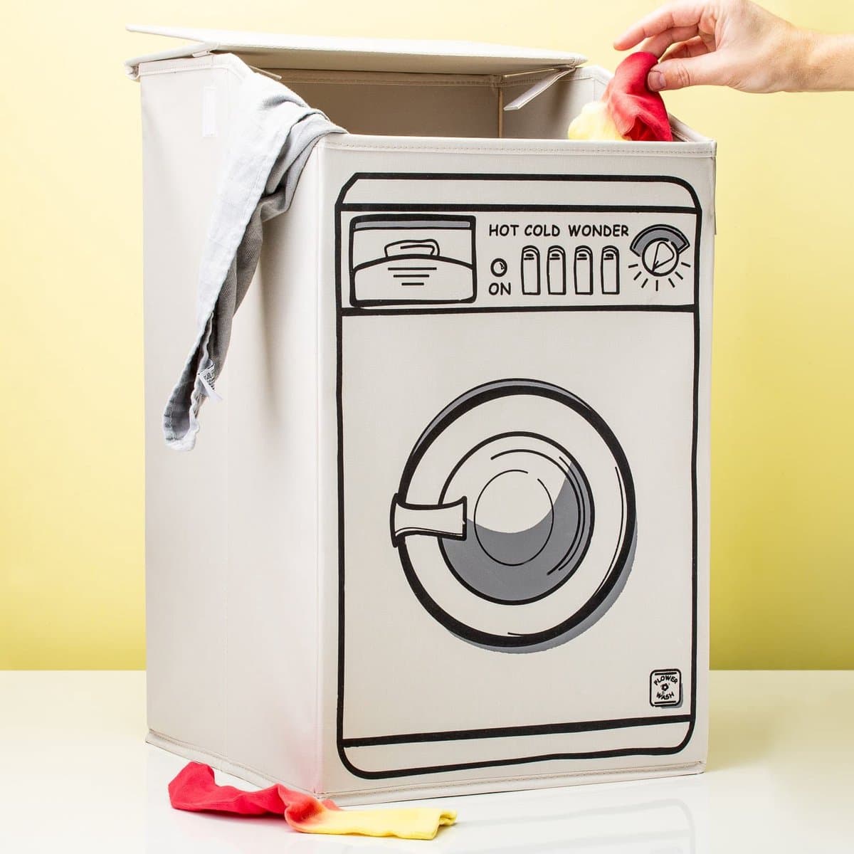 Invotis Wasmachine Wasmand - Wit — afbeelding 1