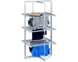 Dirt Devil Elektrisch Droogrek met Verwarming – Droogtoren 230W - Staand Wasrek 21m Droogruimte - IP22 Waterbestendig - 73 x 144 x 68 cm - Aluminium — afbeelding 1