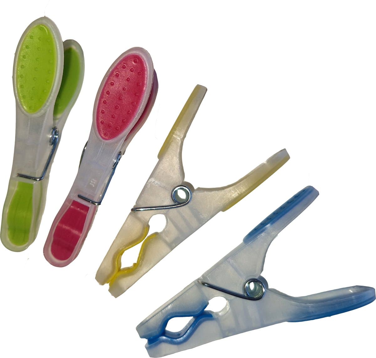 Aqua Laser Wasknijpers | Softgrip wasknijpers | 4 kleuren | 18 wasknijpers in set — afbeelding 1