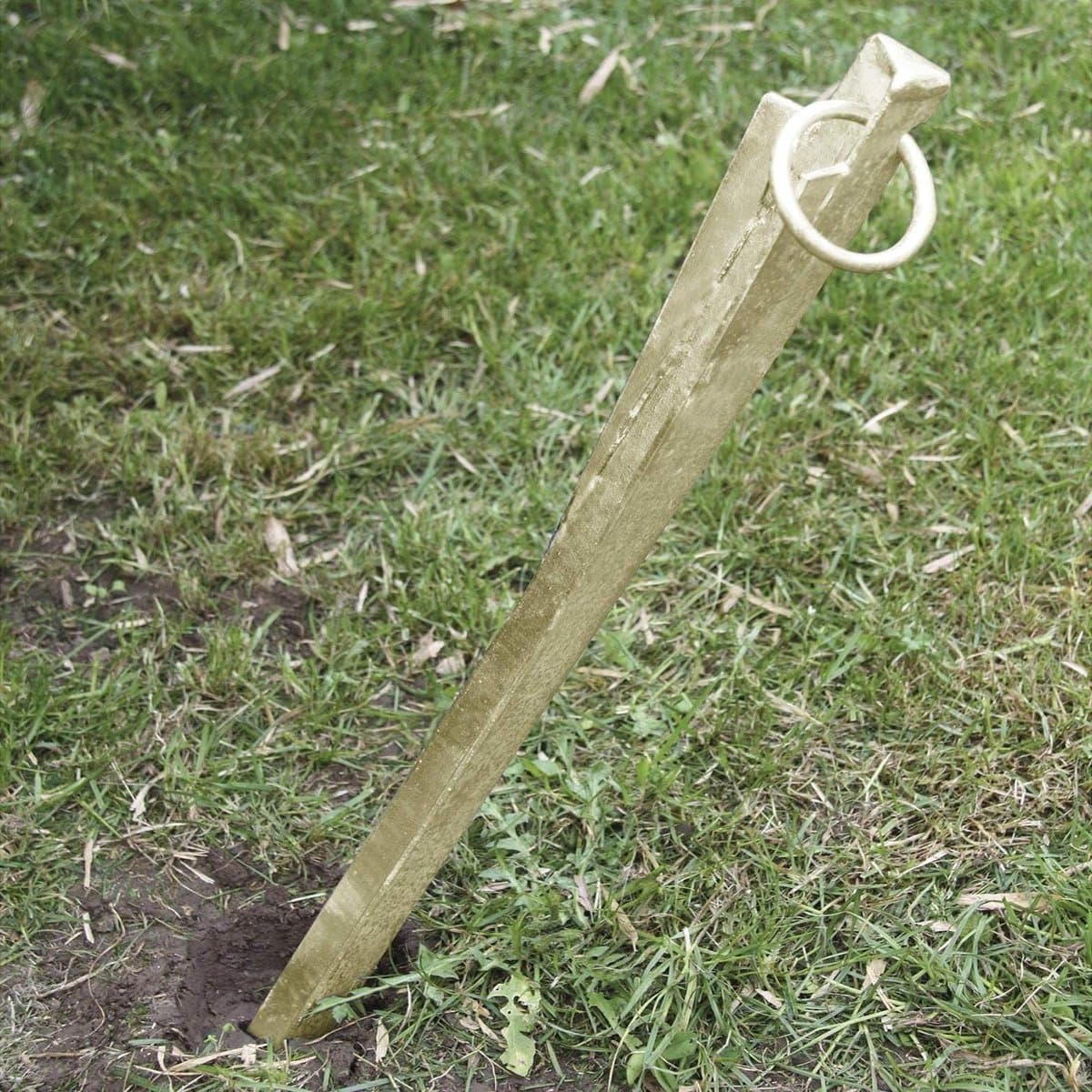 Grondanker - Grondharing Stormanker - Tenten Bevestigen - Verzinkt Metaal - 59 cm - Zilver — afbeelding 1