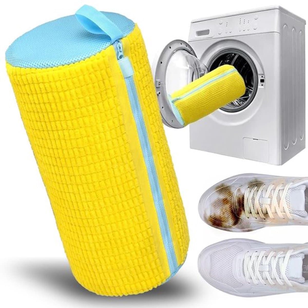 Schoenwaszak, wasmachine, duurzame en herbruikbare schoenen, waszak, sneakers, wasnet, schoenen met ritssluiting, waszak, schoenen voor wasmachine en droger — afbeelding 1