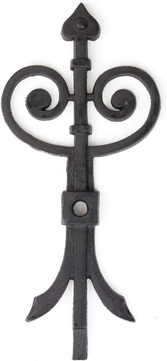 Wandanker Balkenanker - Decoratief Ornament - Metselwerk Verfraaien - Historisch Ontwerp - 50 x 23 cm - Matzwart — afbeelding 1