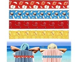 4 stuks rekbare handdoekbanden, ultralicht en compact, elastische strandhanddoekhouder, band voor lounge, strand, zwembad, stoelen, handdoekhouder, elastisch, strandaccessoires voor de zomer