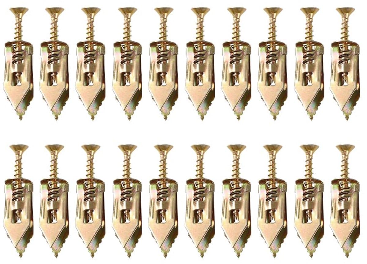 100 sets Drywall zelfborende ankers met schroeven — afbeelding 1