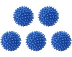 Set van 5 herbruikbare pvc-droogballen – versnelt het drogen van je wasgoed en verminder kreukels van kleding met deze praktische wasballen voor wasmachine en droger