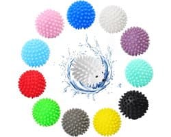 12 stuks drogerballen voor wasdroger, wasballen, drogerballen voor donsjacks, wasballen voor wasmachine en droger, wasbal voor wasmachine, wasballen