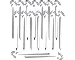 Stevige tentharingen van aluminium, 20 stuks, stabiele grondankers voor camping en buitenactiviteiten, tentaccessoires