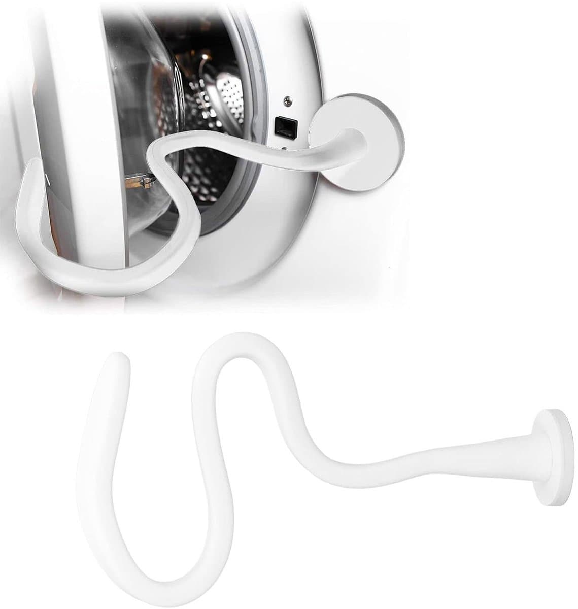 Deurstopper voor wasmachine met voorlader - Magnetische - Met 4.3cm magneetvoet - Verstelbaar en Flexibel - Verwijderbare - Deurhouder Wasmachine - Wasmachine Deurstopper - Houdt de deur van de wasmachine open om geurtjes te voorkomen - Wit — afbeelding 1