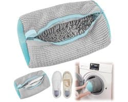 Waszak voor Schoenen - Multifunctionele Herbruikbare Tas voor Alle Schoenen en Maten, Beschermt Schoenen en Wasmachine (Grijs)