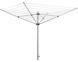 Droogmolen Tuin - Wasrek Buiten - Was Drogen - Extra Lange Randen - 40 meter - Zilver