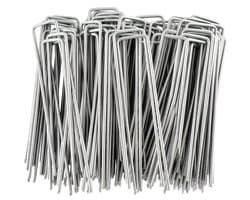 Omgoods - Set van 100 U-vormige Grondankers voor Stabiliteit in de Tuin