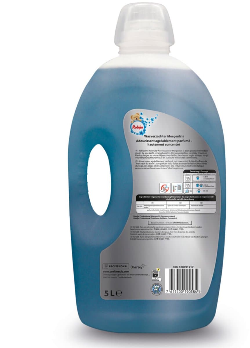 Robijn Professional Wasverzachter Morgenfris - 200 Wasbeurten Pro Formula 5 liter — afbeelding 1