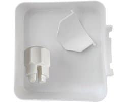 3 Delige Set Lekbak Wasmachine 17,8x17,8cm Wit - Universele Opvangbak voor Wasmachine & Vaatwasser - Onderdelen Voor Wasmachines - Lekbak - Eenvoudig te Reinigen - Morsbescherming - Beschermt Vloer & Meubels tegen Waterschade