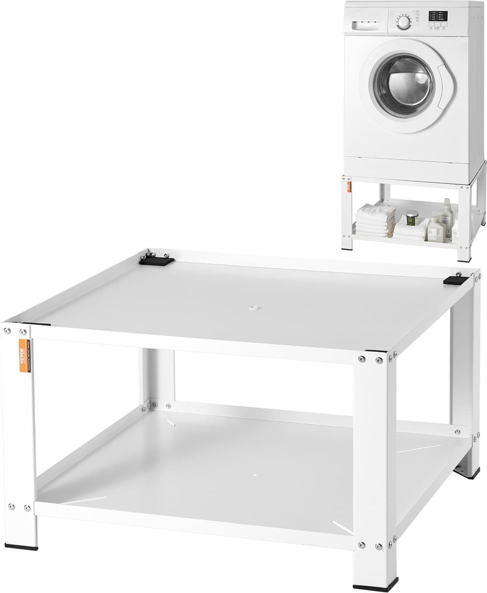 VEVOR Kledingdroger met Opbergvak, 28" x 28" x 16" Wasmachine Droger Standplatform, Universele Pasvorm, 500 lb Capaciteit, Multifunctionele Stalen Basis voor Wasmachine — afbeelding 1