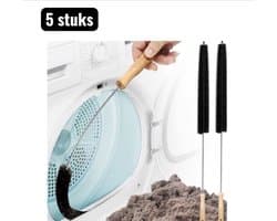 5 stuks - Wasmachine- & drogerreinigers - Wasmachine Reinigingsborstel - Lange Steel en Buigzame Kop voor Trommel, Rubber Afdichting en Droger Filters