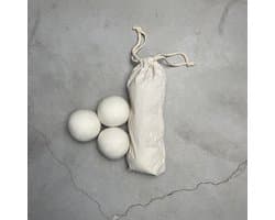 Wolballen Droger - Set van 3 - 100% Wol - Drogerballen - Sneller Drogen Minder Kreuk — afbeelding 1