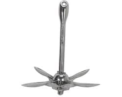 Roestvrijstalen Vouw- en Grapnel Anker - 3.5 lbs