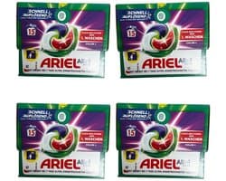 Ariel All-in-1 Pods Color+ – Wasmiddelcapsules – 4 x 15 stuks (60 wasbeurten)