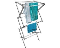 wasdroogrek met grote capaciteit opgewaardeerde versie, droogrek kleding, waslijn roestvrij staal, vouwen binnen en buiten